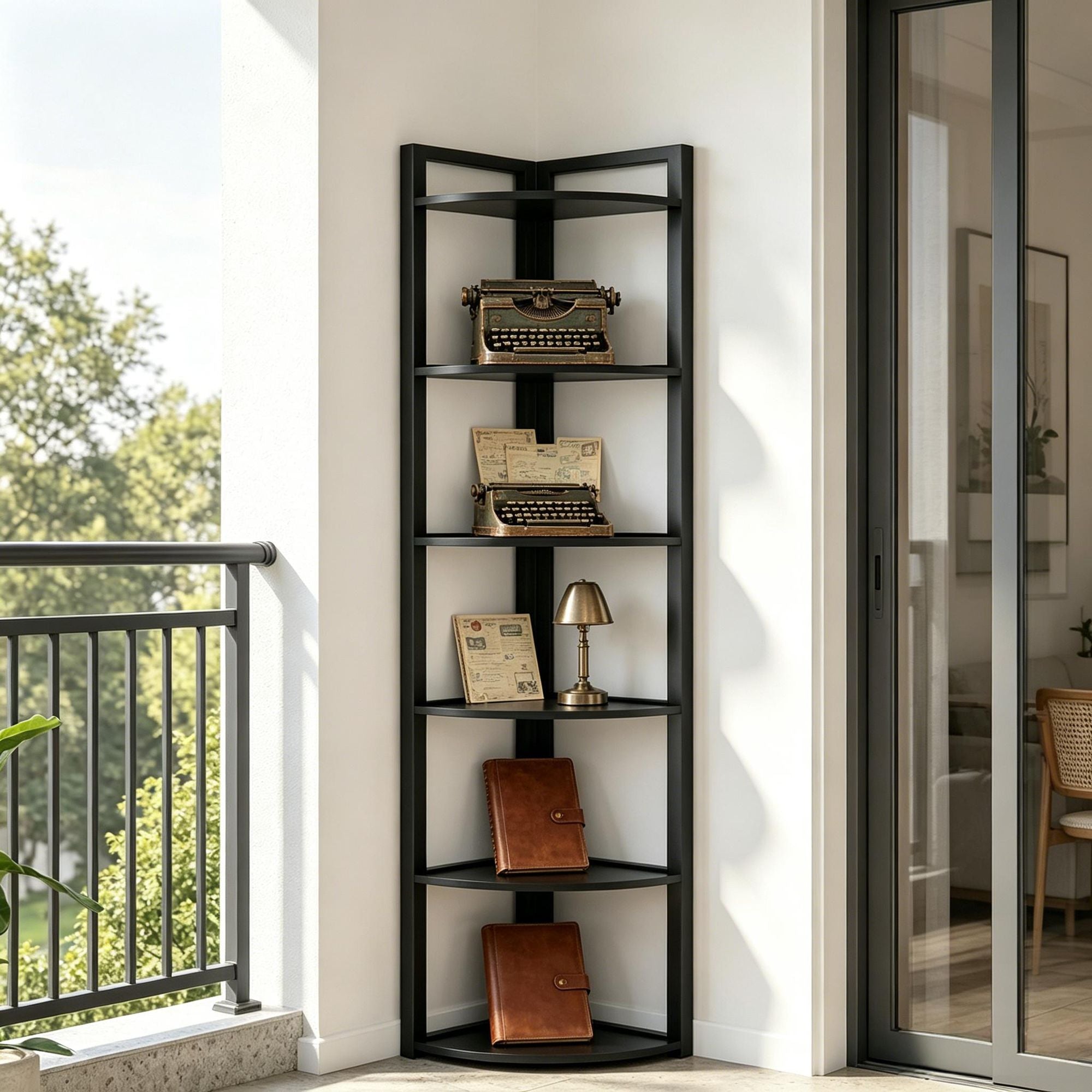 Rustic Corner Shelf for Display and Everyday Storage