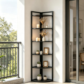 Rustic Corner Shelf for Display and Everyday Storage