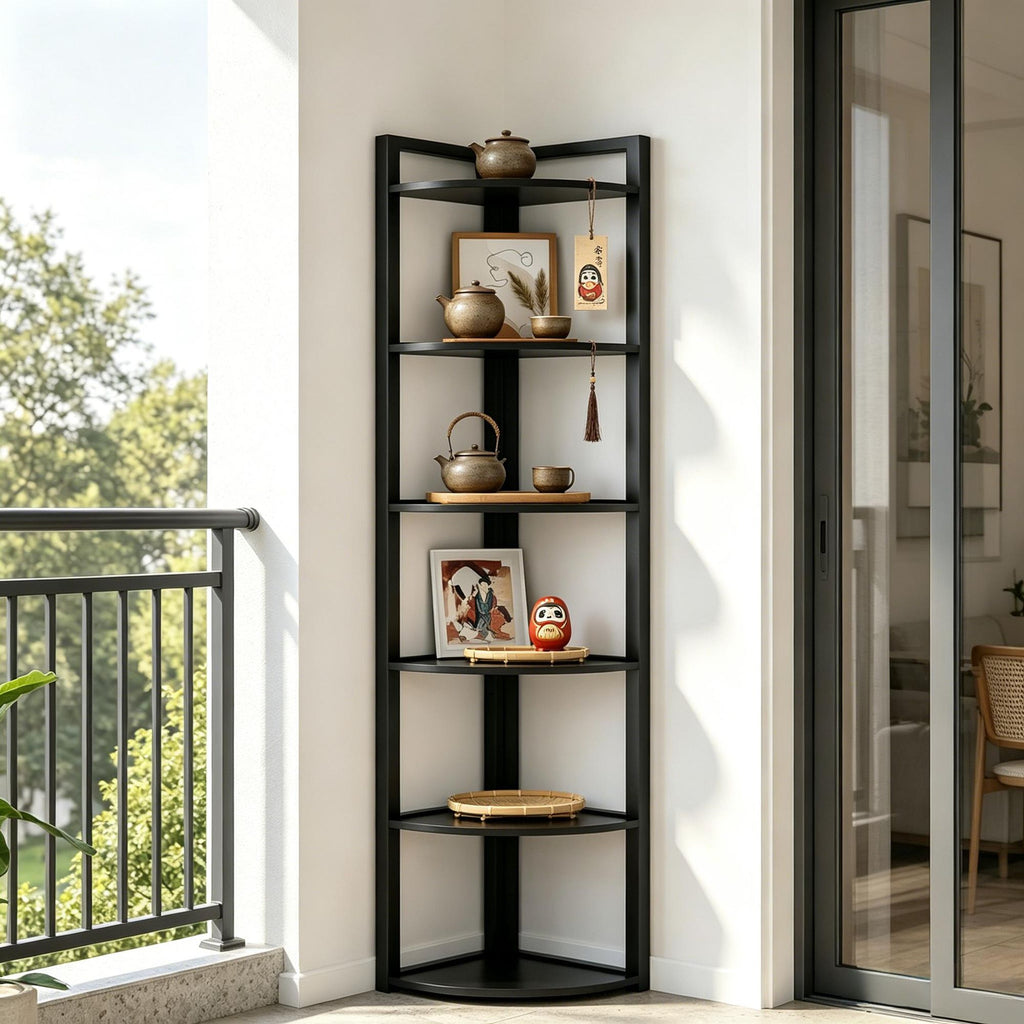Rustic Corner Shelf for Display and Everyday Storage