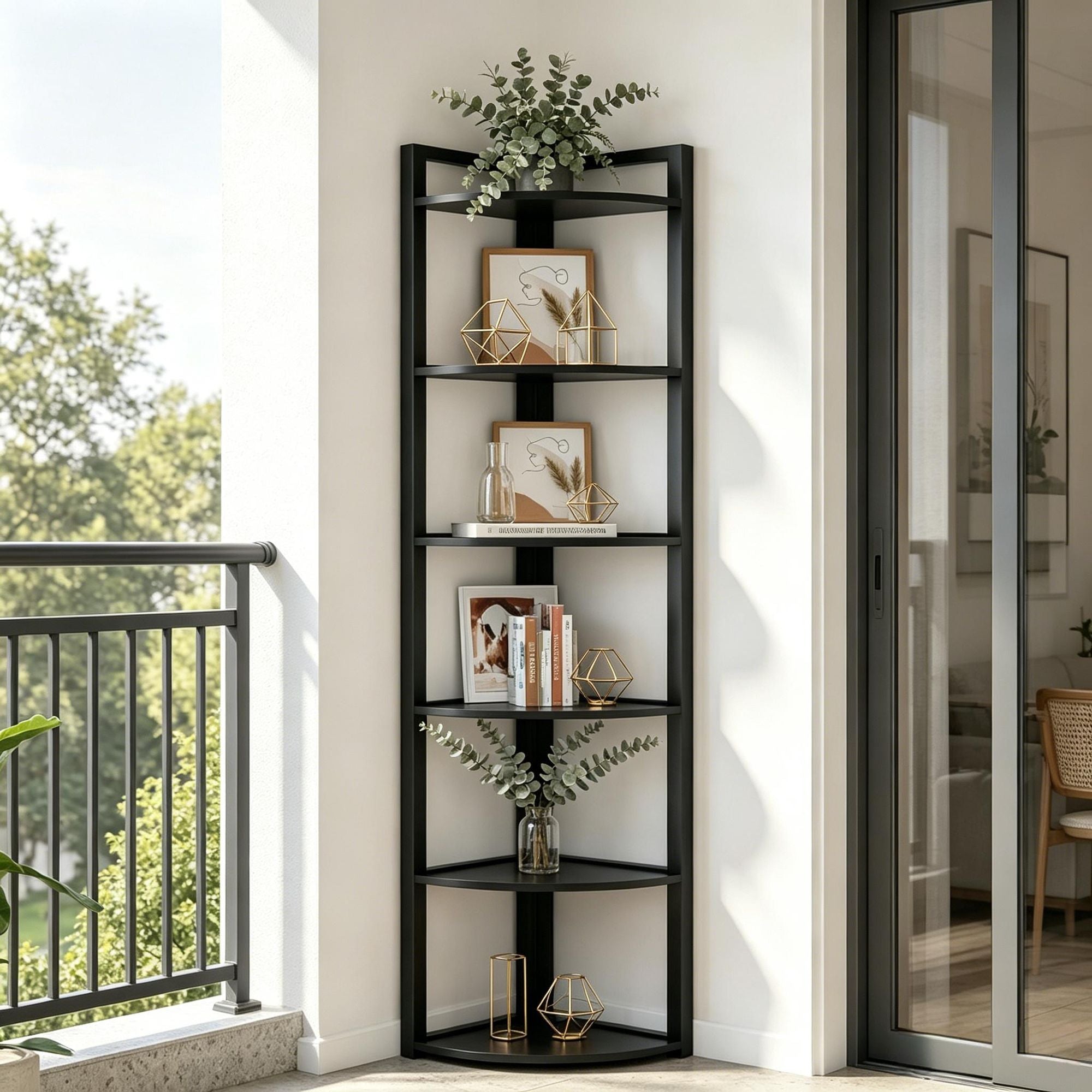 Rustic Corner Shelf for Display and Everyday Storage