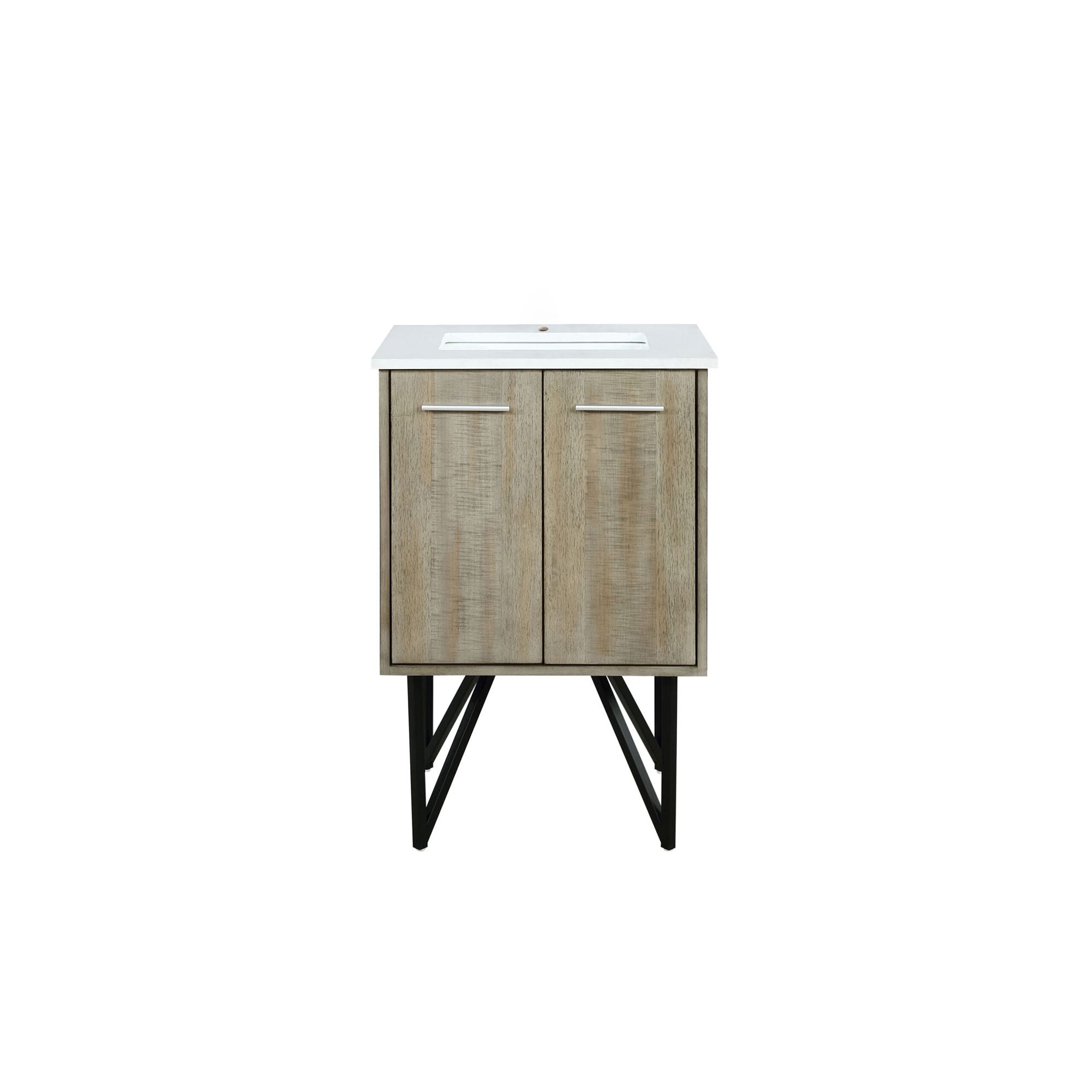 Rustic Bath Vanity with Soft-Close Door and Storage