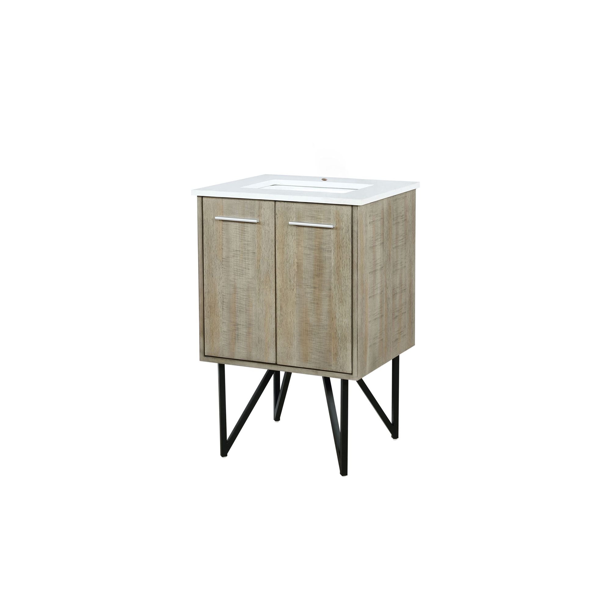 Rustic Bath Vanity with Soft-Close Door and Storage
