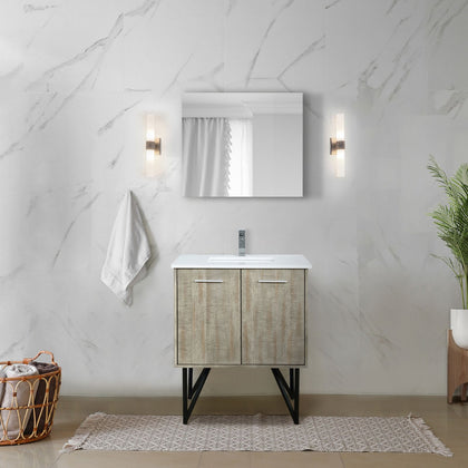 Rustic Acacia Bath Vanity. W x. D, Cultured Marble Top and Chrome Faucet Set