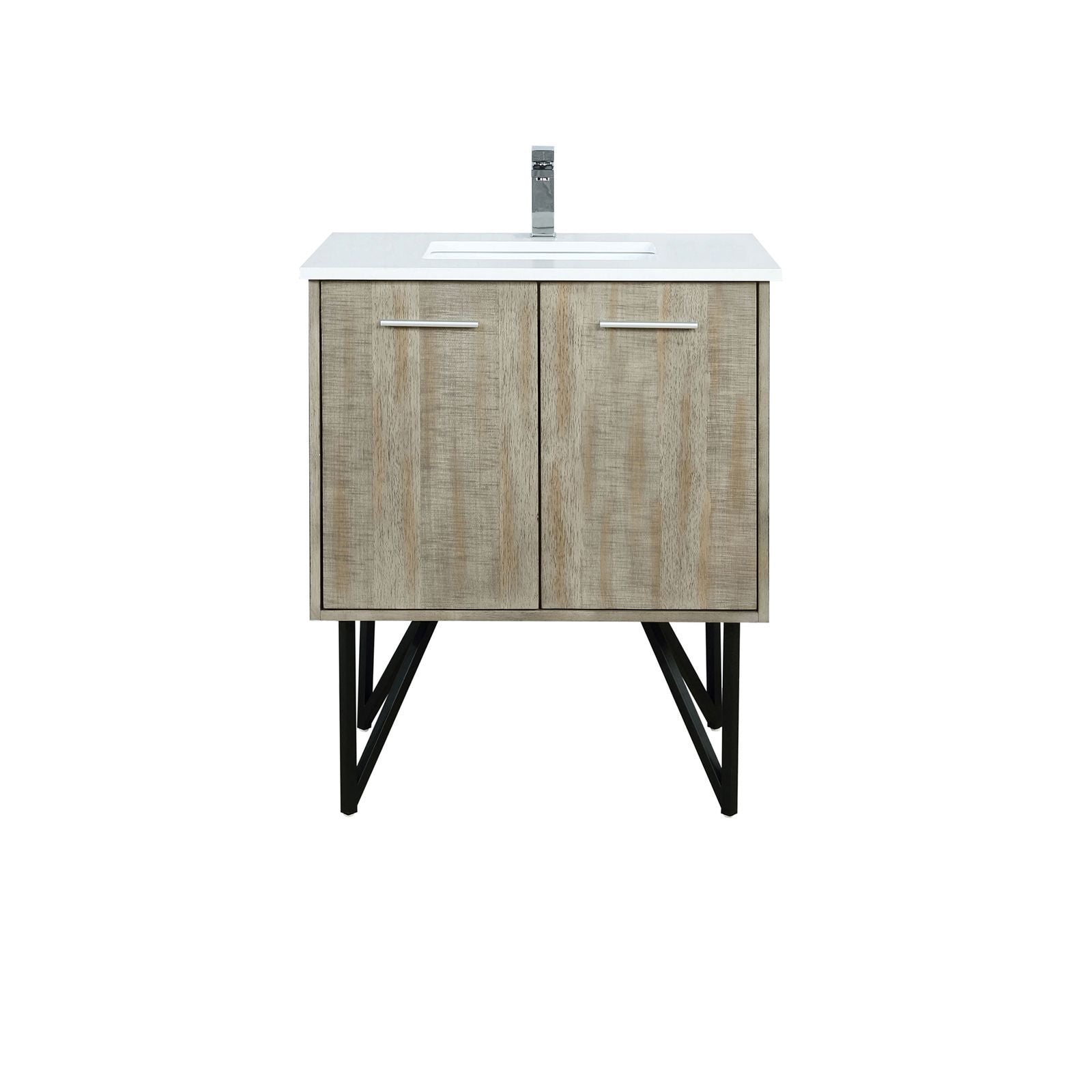 Rustic Acacia Bath Vanity. W x. D, Cultured Marble Top and Chrome Faucet Set