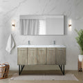 Double Bath Vanity with Soft-Close Storage and Faucet Included