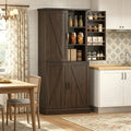 Rustic Barn Style Storage Cabinet with Adjustable Shelves for