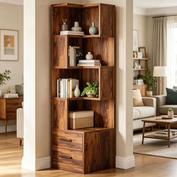 Rustic Bookshelf for Kitchen