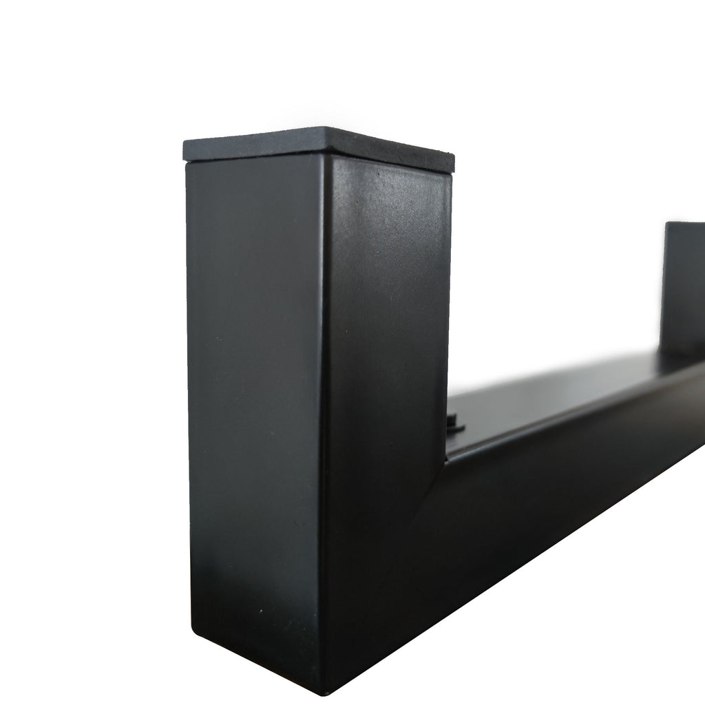 Rustic Brown TV Console with Push-to-Open Storage for Living Room