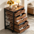 Rolling Five-Drawer Storage Cabinet for Office or Study