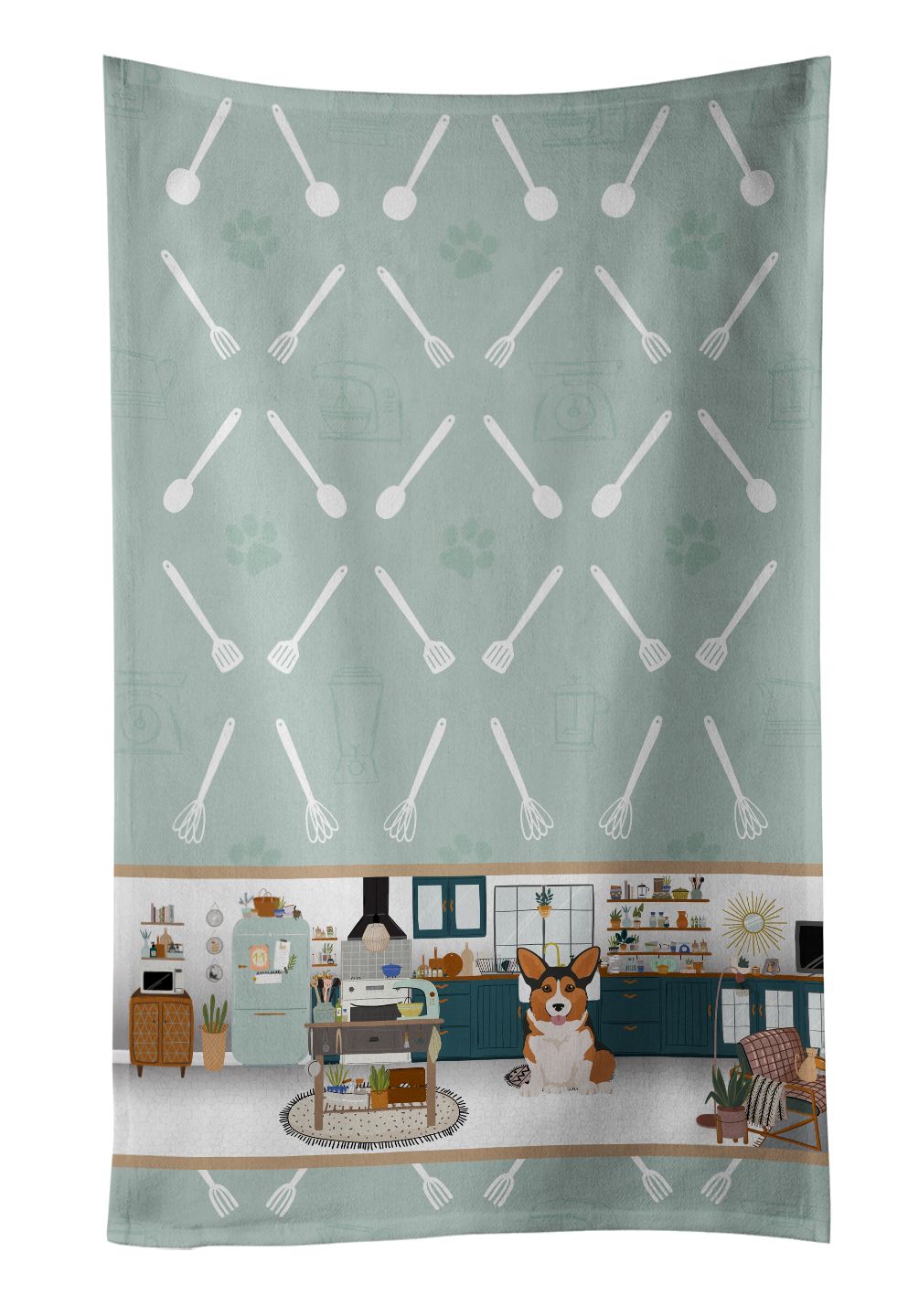 Sable Pembroke Corgi Master Dog Chef Kitchen Towel