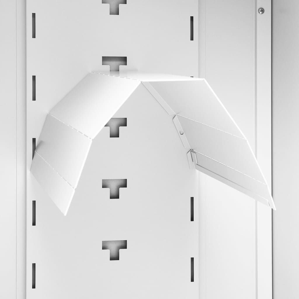 White Lockable Saddle Cabinet for Tack Rooms