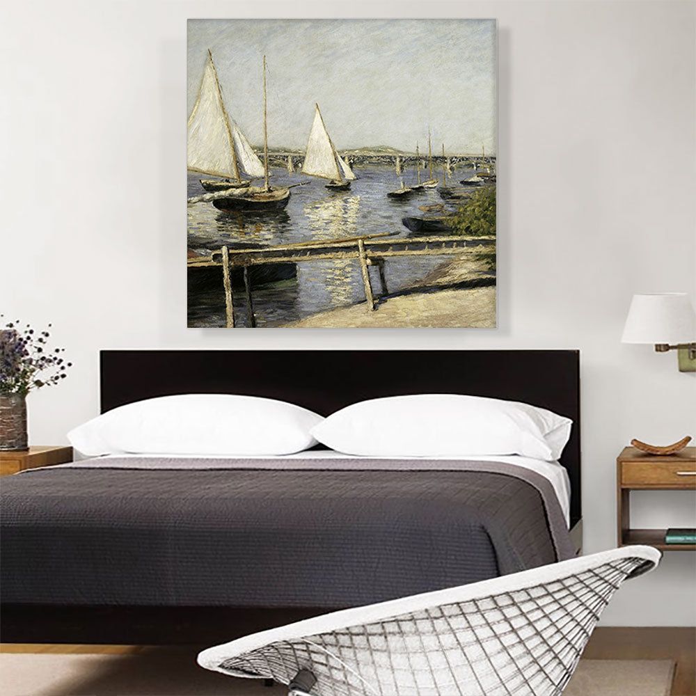 Sailing Boats at Argenteuil 1888 Wall Art