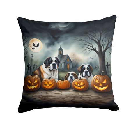 Saint Bernard Spooky Halloween Decorative Pillow