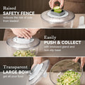 Salad Spinner and Vegetable Chopper Set with Three Blades