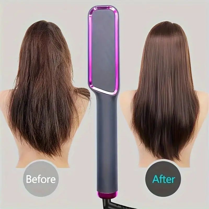 Multifunctional Ionic Straightening Brush – Curl and Straighten with Ease