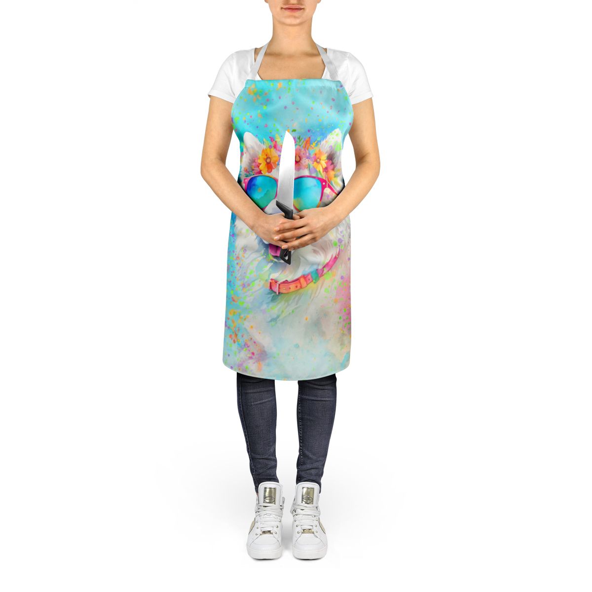 Samoyed Hippie Dawg Bib Apron