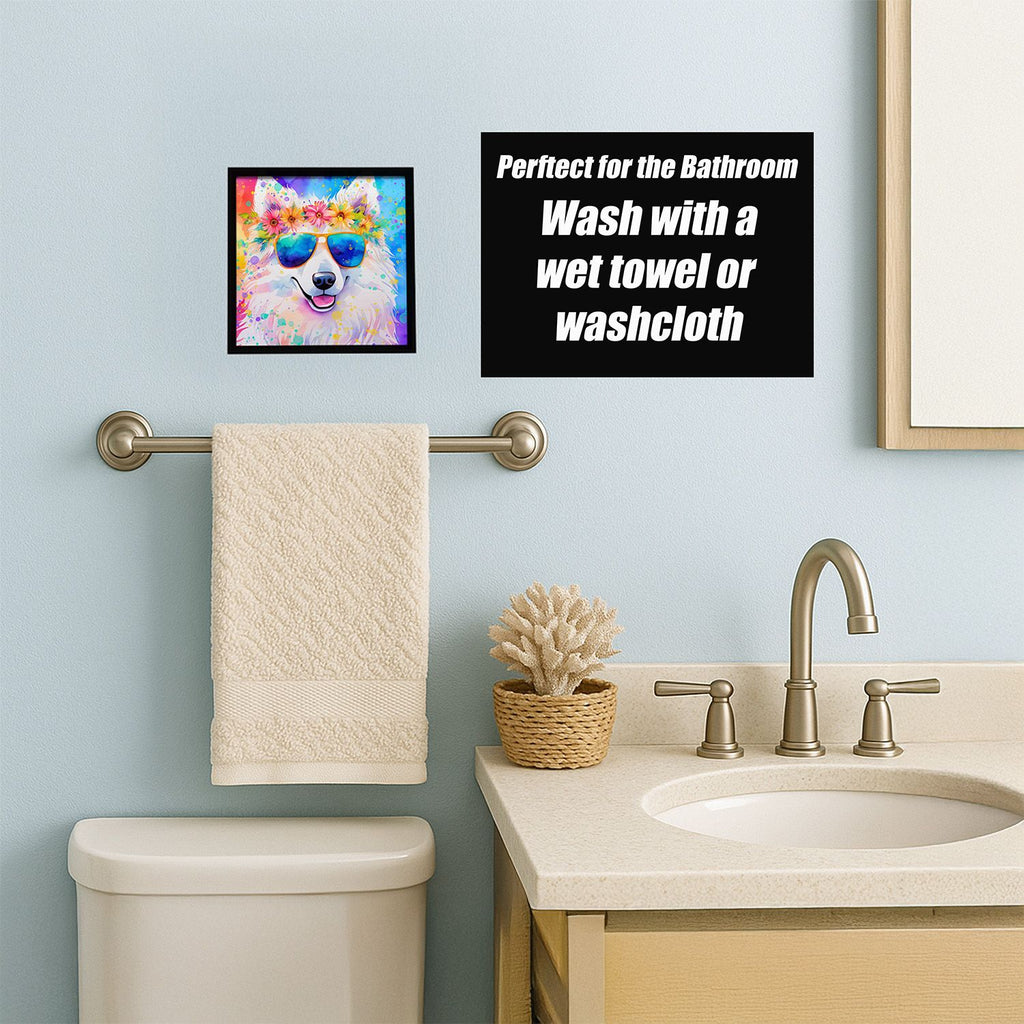 Samoyed Hippie Dawg Contemporary Wall Art