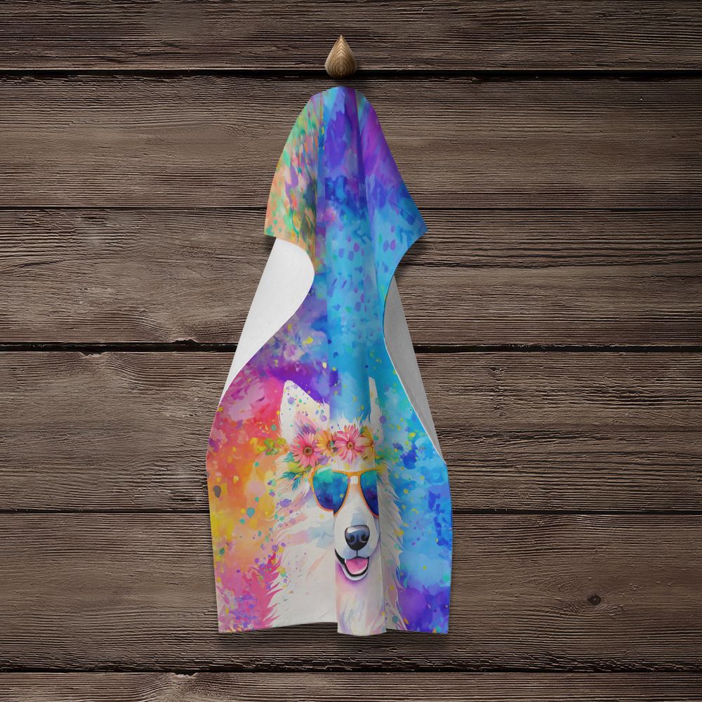 Plush Kitchen Towel with Vibrant Artwork and Absorbent Cotton Terry Back