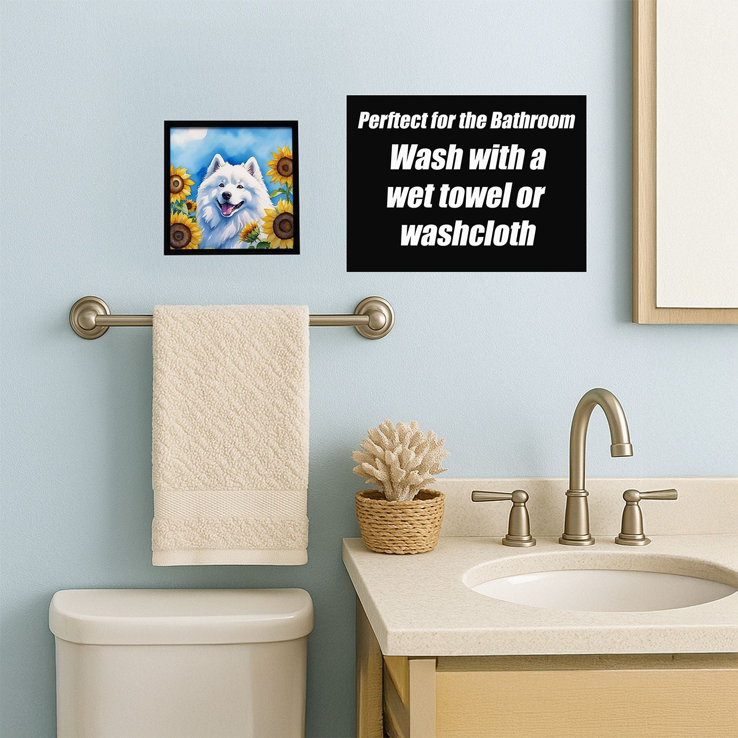 Framed Metal Print for Kitchen, Bathroom, Office – Ready to Hang