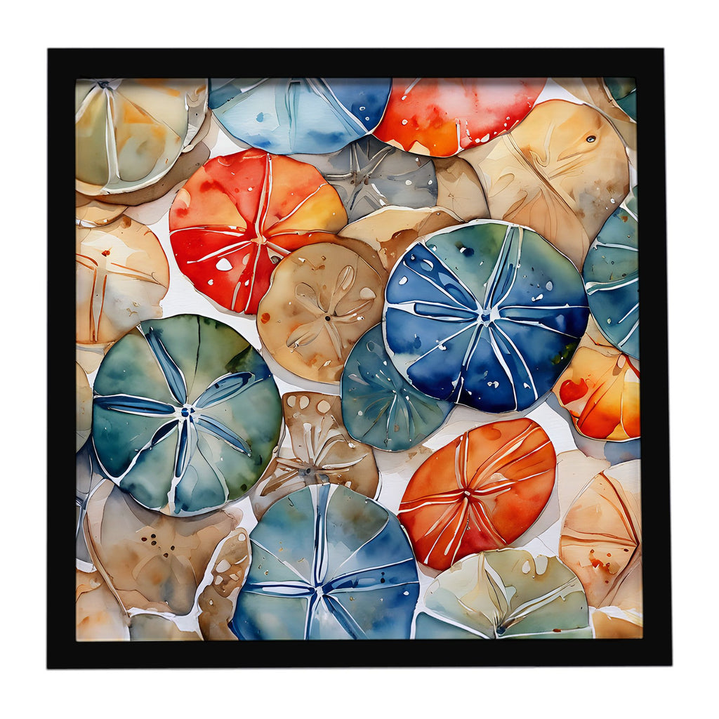 Sand Dollars Coastal Framed Wall Art