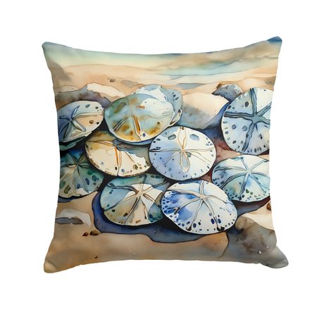 Sand Dollar Coastal Indoor-Outdoor Throw Pillow