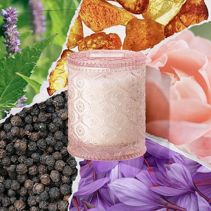 Santal Rose Saffron, Rose and Leather Candle