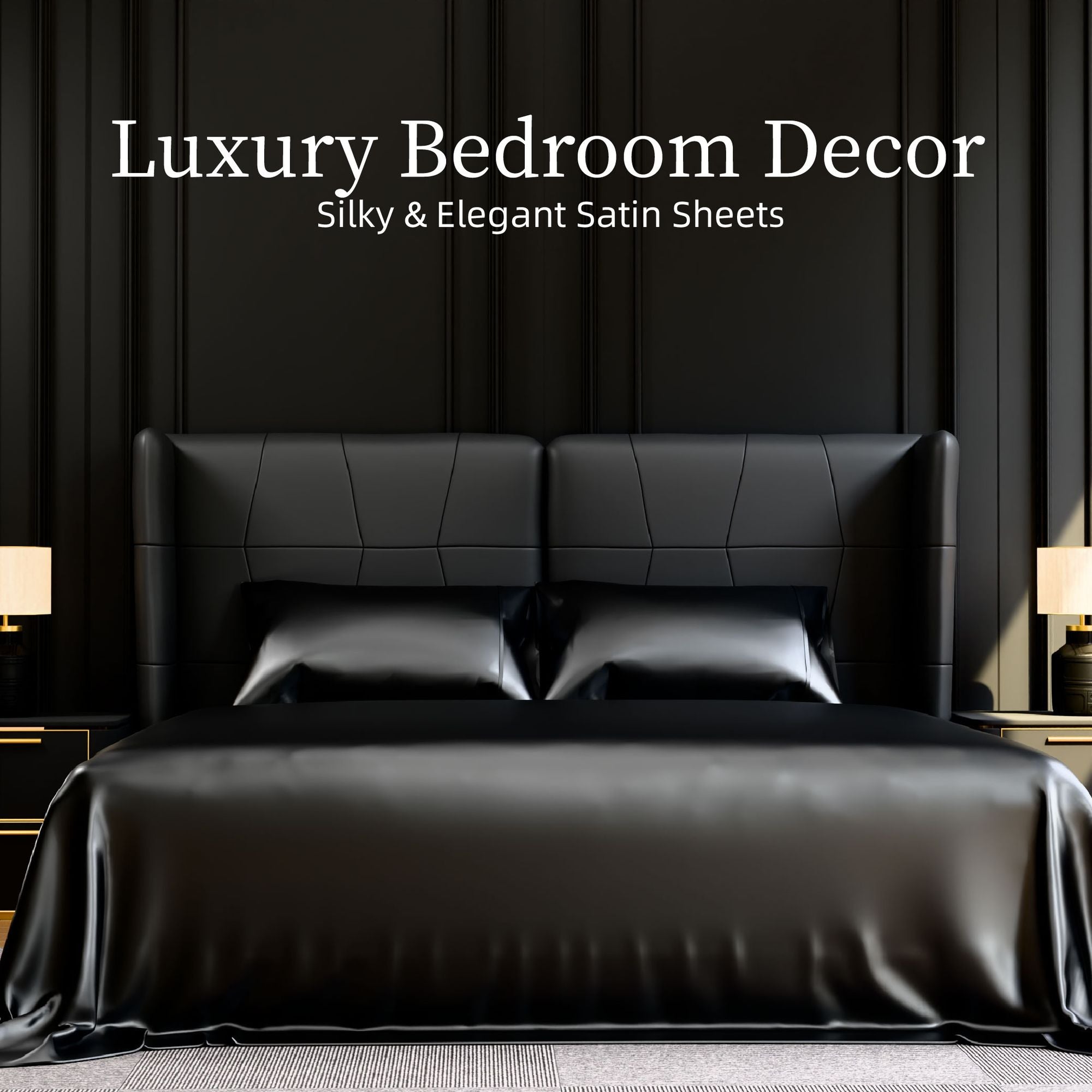 Luxurious Satin Bed Sheet Set – Full Size, 4-Piece with Deep Pockets