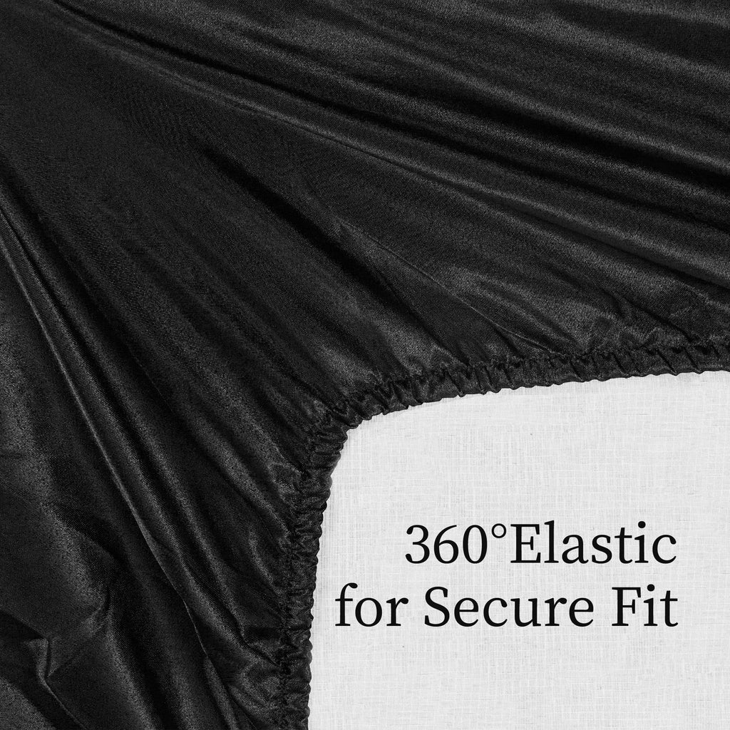 Luxurious Satin Bed Sheet Set – Full Size, 4-Piece with Deep Pockets