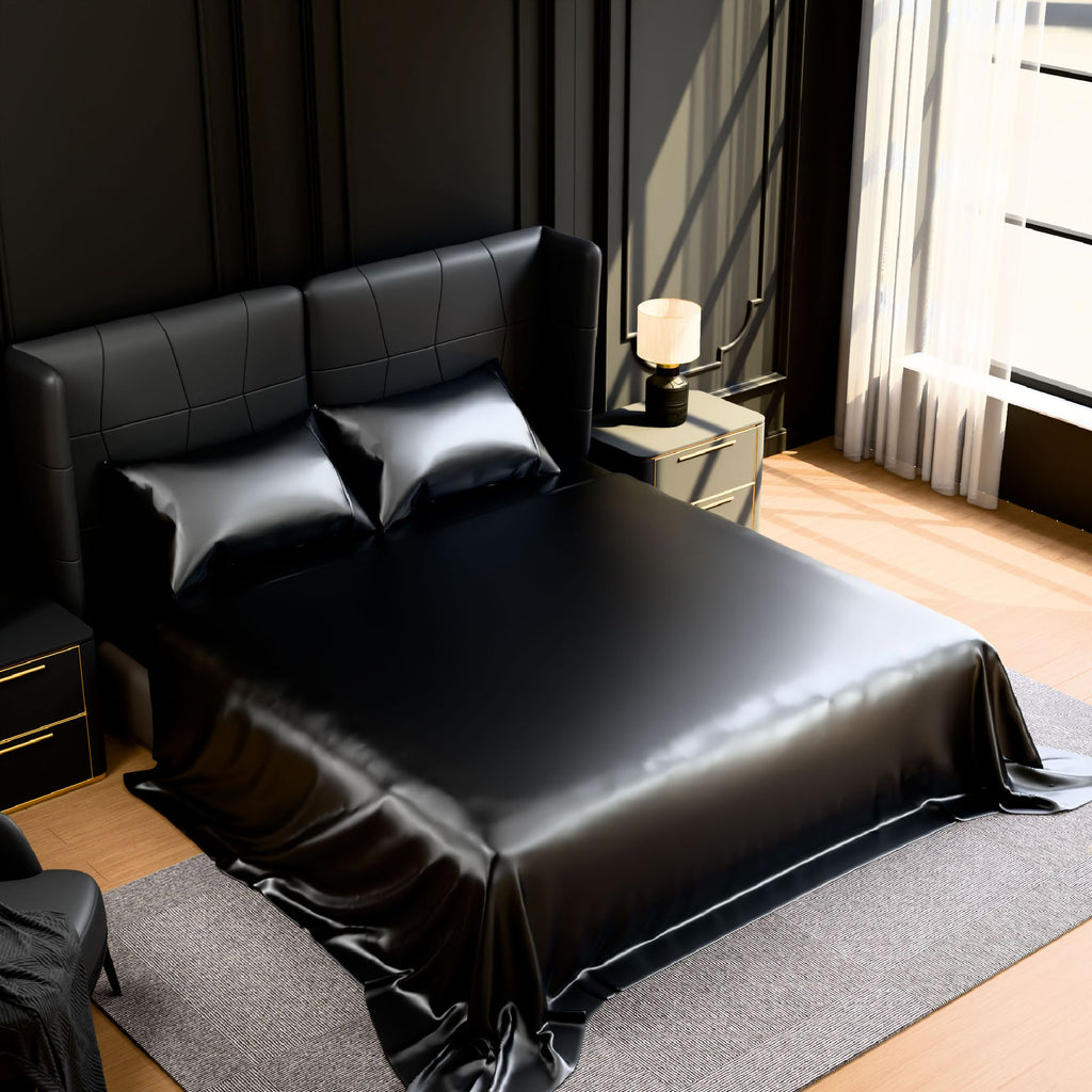 Luxurious Satin Bed Sheet Set – Full Size, 4-Piece with Deep Pockets