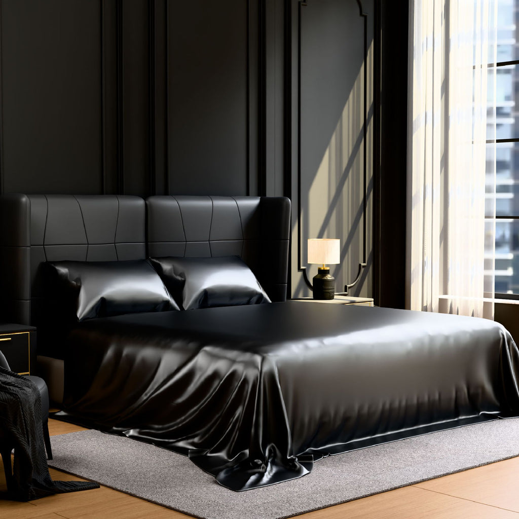 Luxurious Satin Bed Sheet Set – Full Size, 4-Piece with Deep Pockets