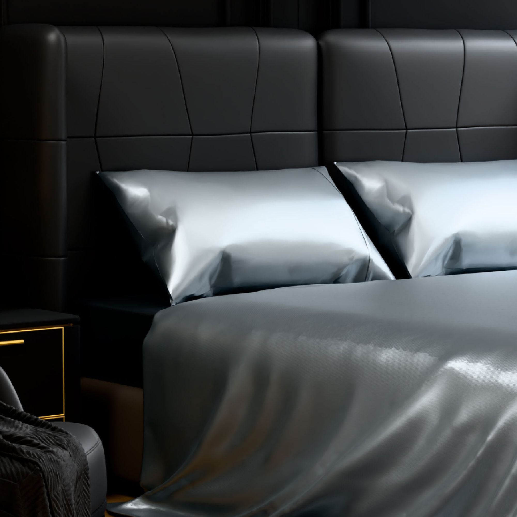 Luxurious Satin King Sheet Set with 15- Deep Pocket