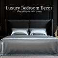 Hotel-Quality Silky Satin Queen Sheet Set – 4 Pieces with Deep Pocket