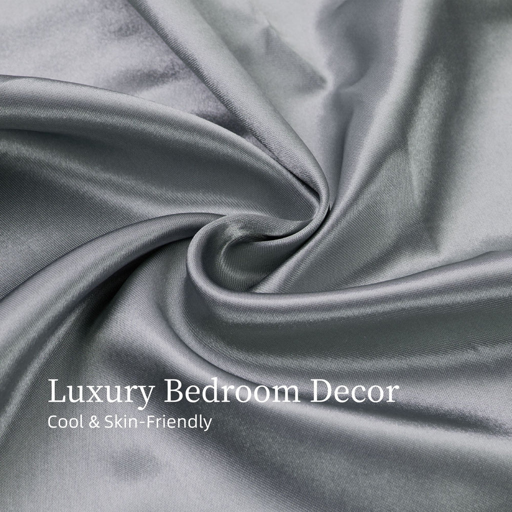 Hotel-Quality Silky Satin Queen Sheet Set – 4 Pieces with Deep Pocket