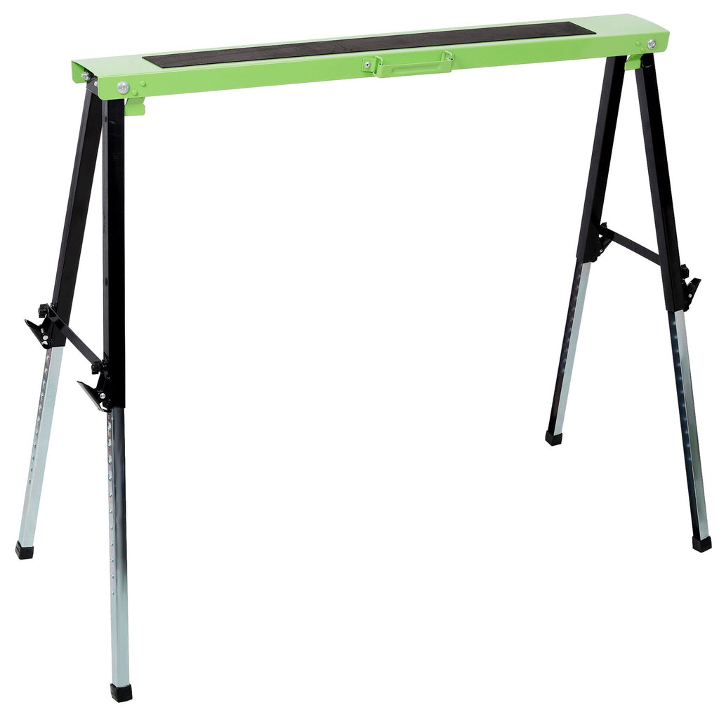 Folding Saw Horses 2 Pack with Adjustable Height Work Platform