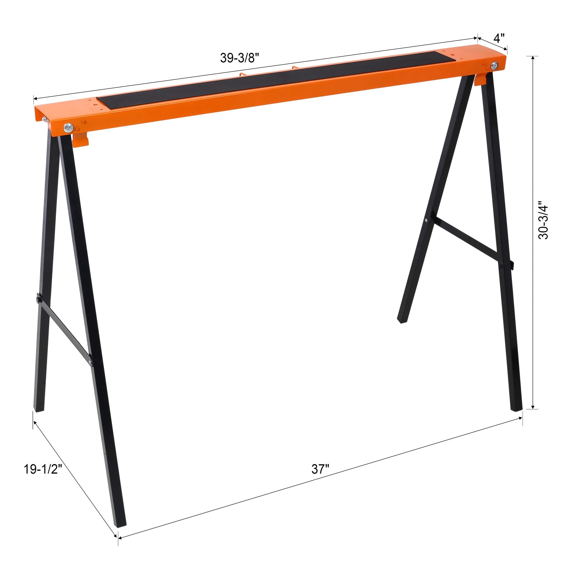 Two-Pack Folding Sawhorses with Adjustable Height