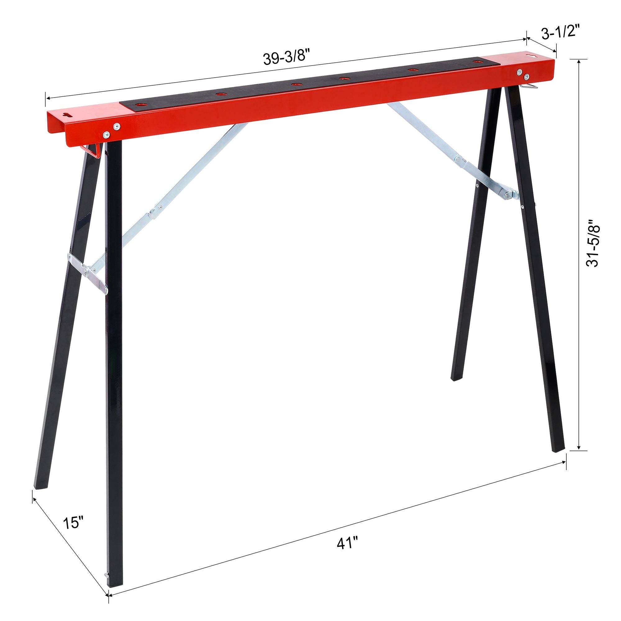 Adjustable Folding Saw Horses for Woodworking and Construction