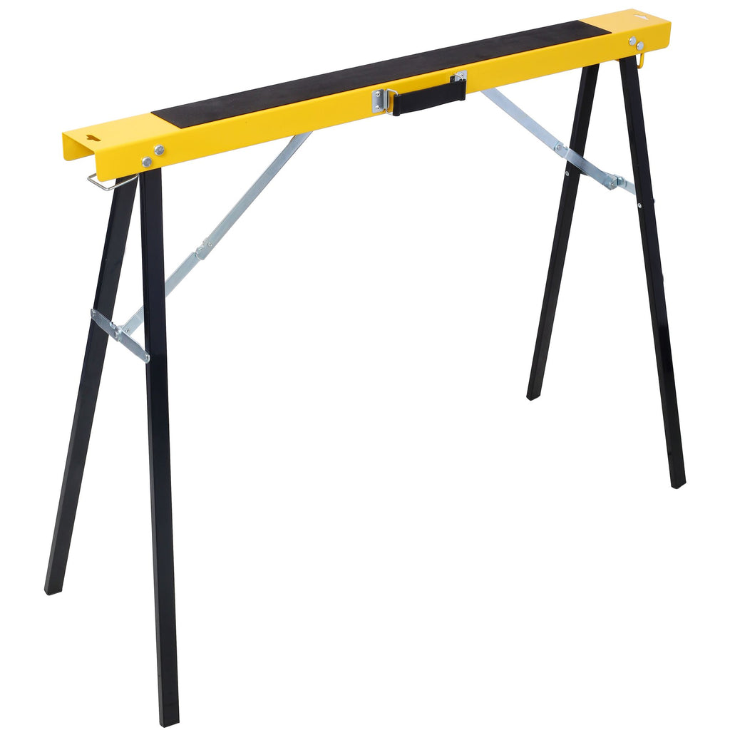 Adjustable Folding Sawhorse Pair for Workshop Projects
