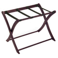 Scarlett Espresso Folding Luggage Rack for Guest Rooms