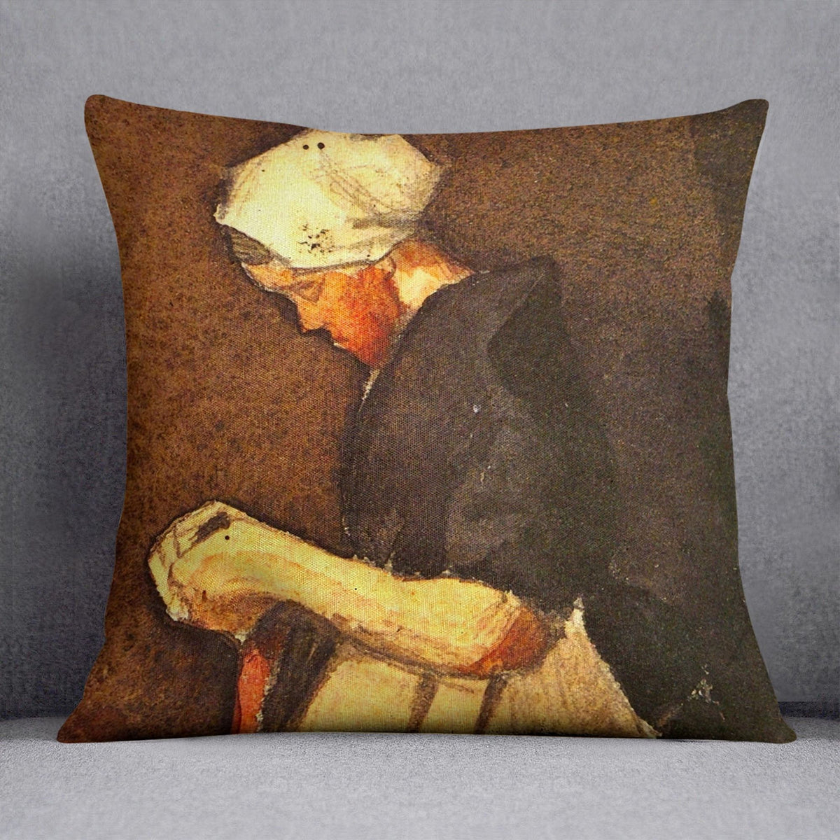 Van Gogh Scheveningen Woman Art Cushion
