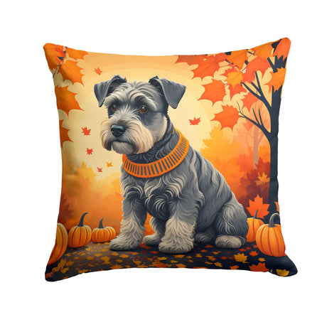 Schnauzer Fall Indoor-Outdoor Throw Pillow