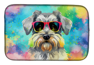 Schnauzer Hippie Dawg Dish-Drying Mat