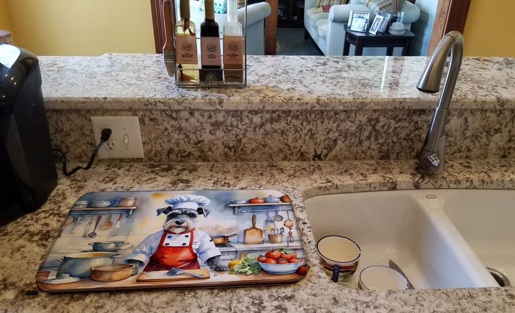Absorbent Dish Drying Mat with Non-Slip Backing