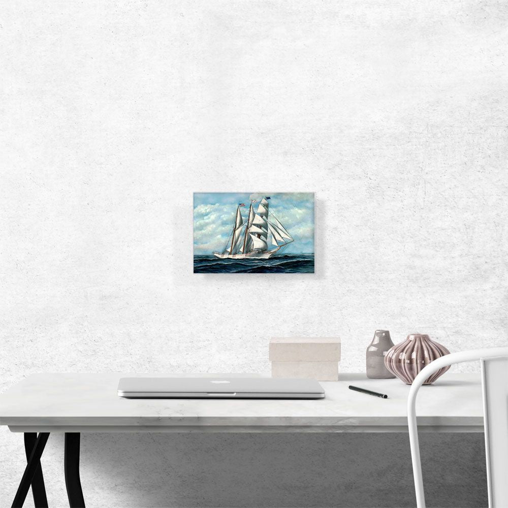 Schooner 1910 Premium Canvas Art for Timeless Decor