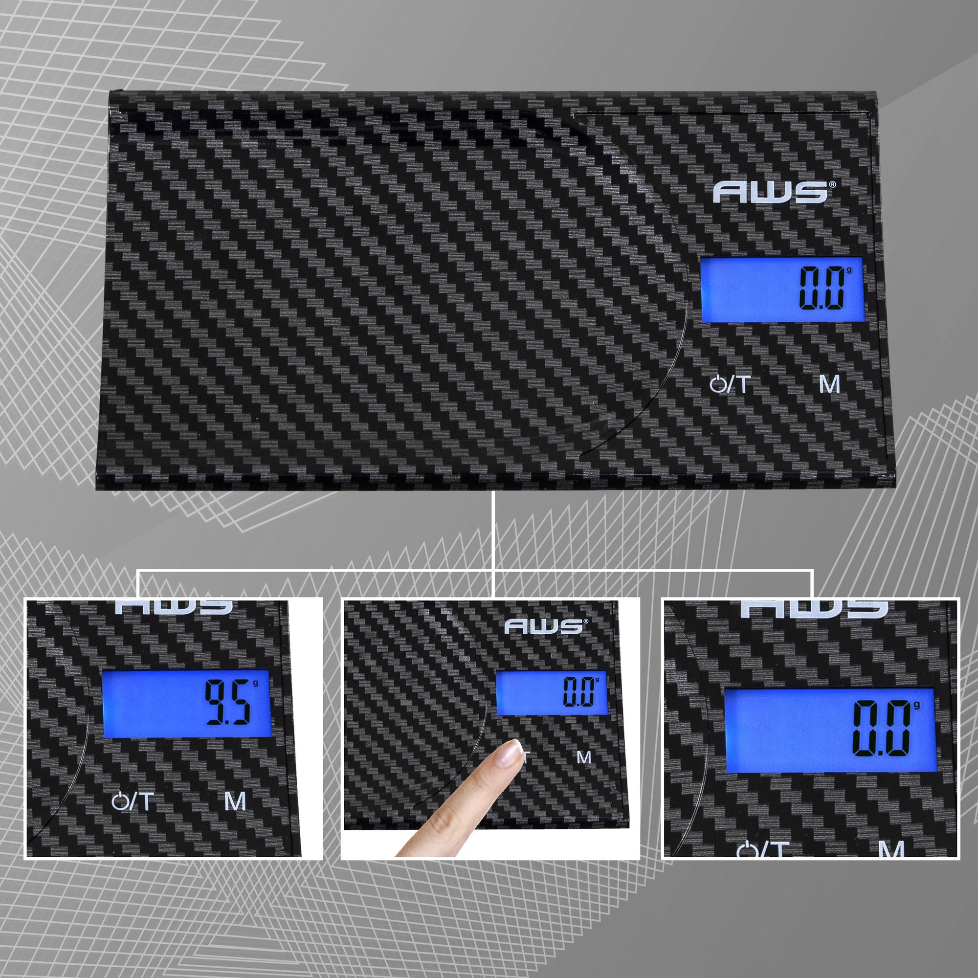 American Weigh Scales Digital Pocket Scale with Scoop Lid