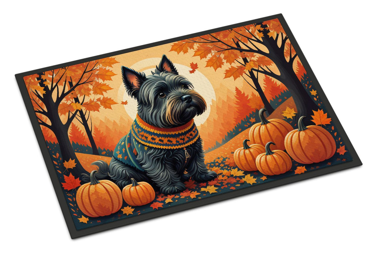 Scottish Terrier Fall Indoor and Outdoor Doormat