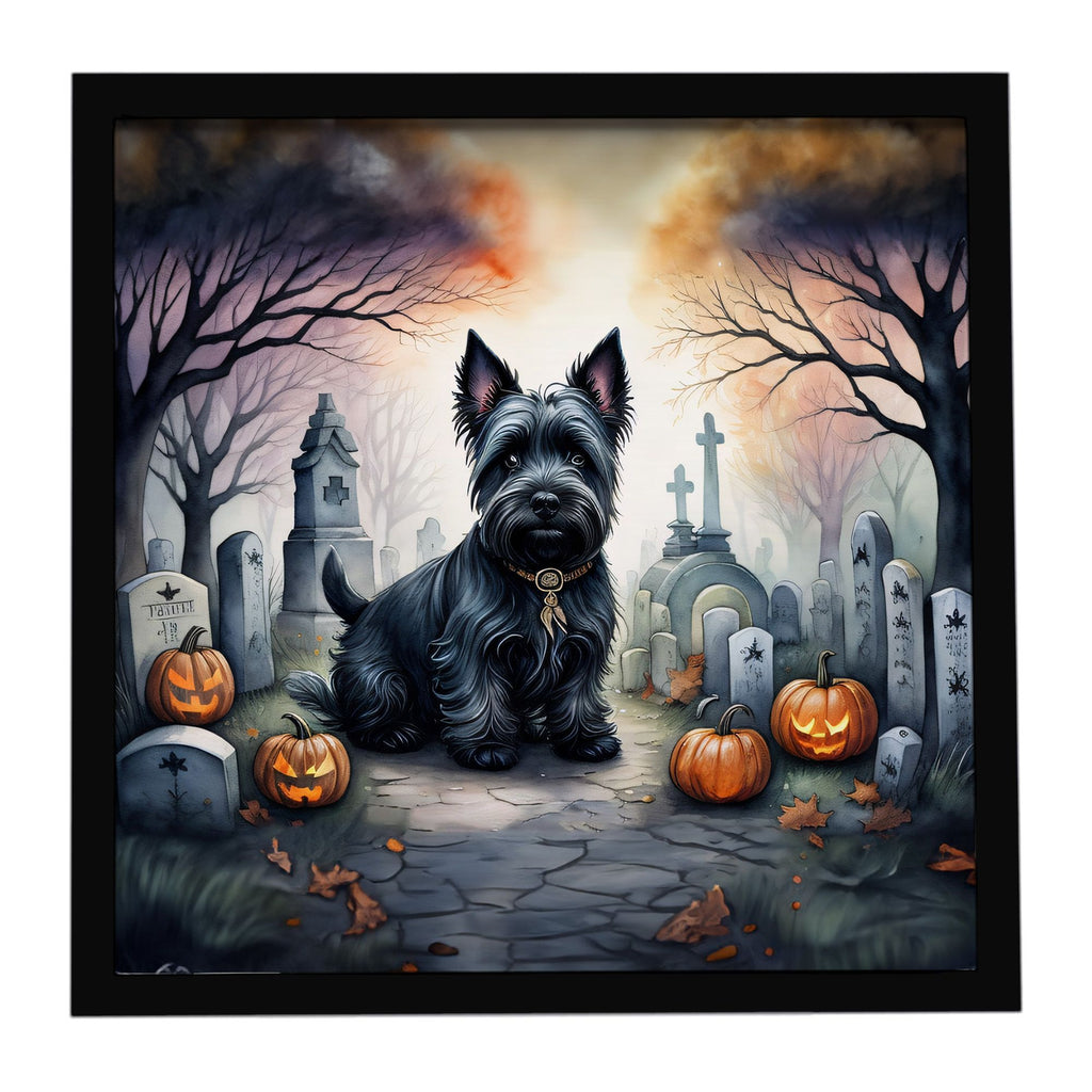 Spooky Scottish Terrier Halloween Wall Art