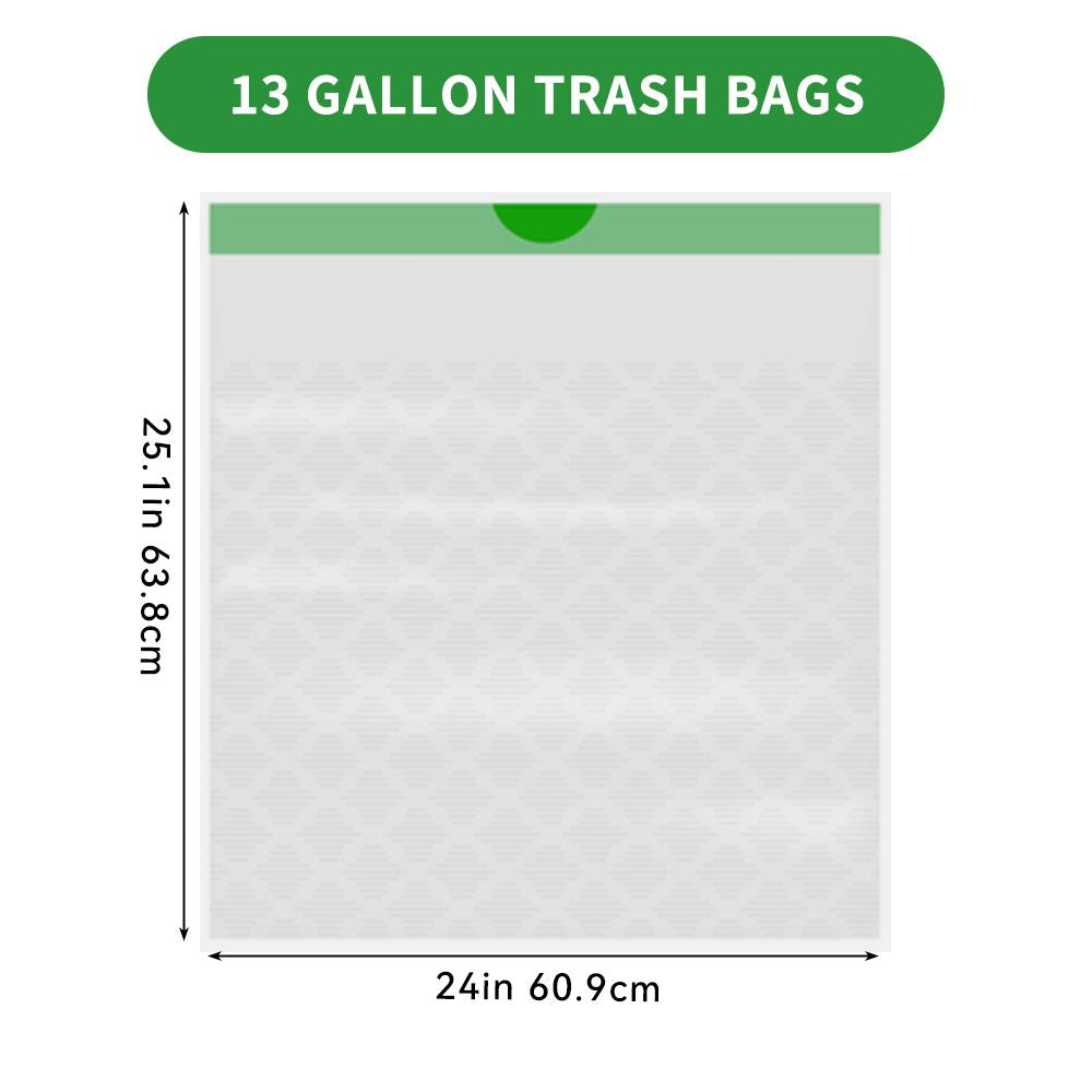 Scotts 200 Count 13 Gallon Kitchen Trash Bags with Deodorization Technology and Lemon Scent