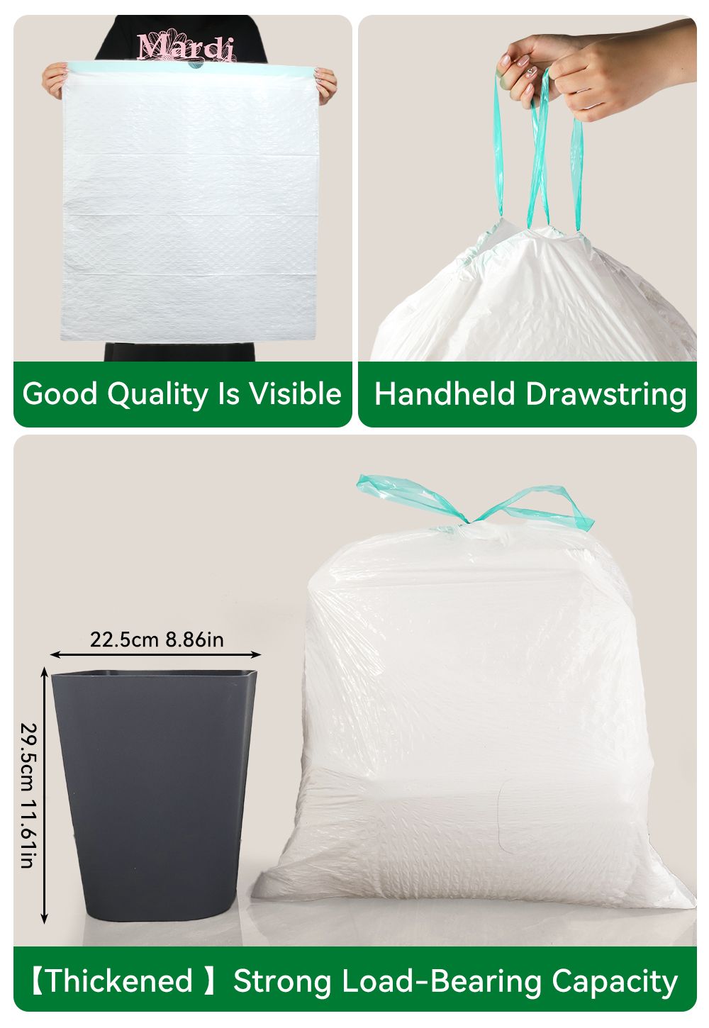 Scotts 200 Count 13 Gallon Kitchen Trash Bags with Deodorization Technology and Lemon Scent
