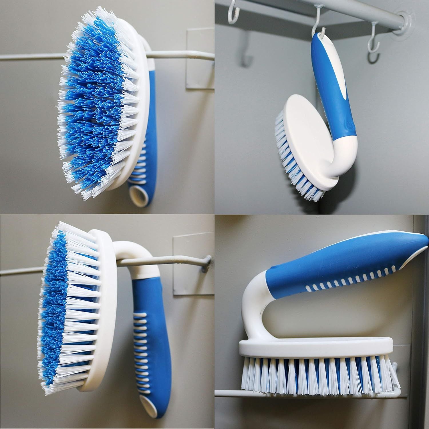 2-Pack Scrub Brushes with Stiff Bristles for All-Purpose Cleaning