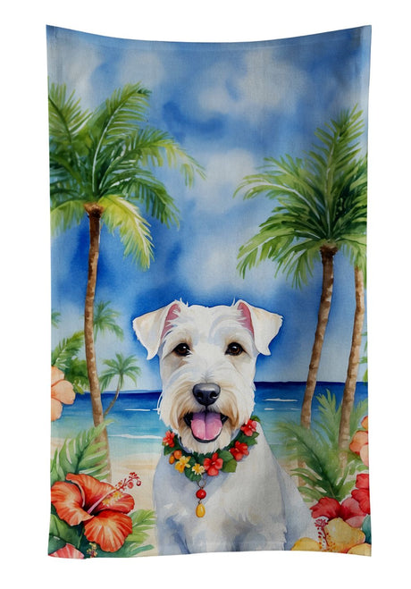 Sealyham Terrier Luau Decorative Kitchen Towel